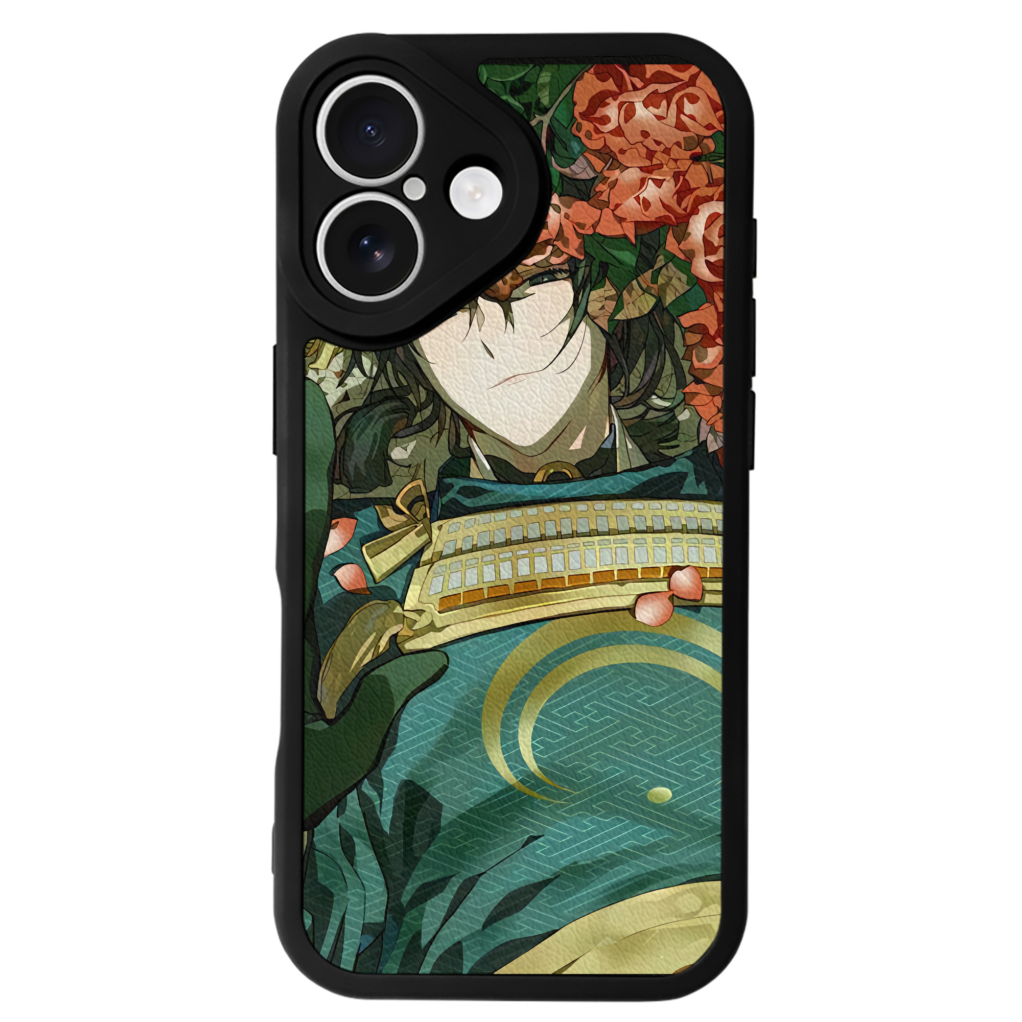 （画像用） 刀剣乱舞 Touken Ranbu 【iPhone 16シリーズ対応】シリコンスマホケース（レザー調） 材質：シリコン
